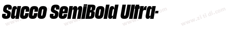 Sacco SemiBold Ultra字体转换